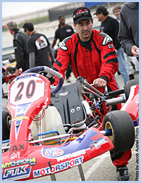 Paul Bonilla with Race Kart